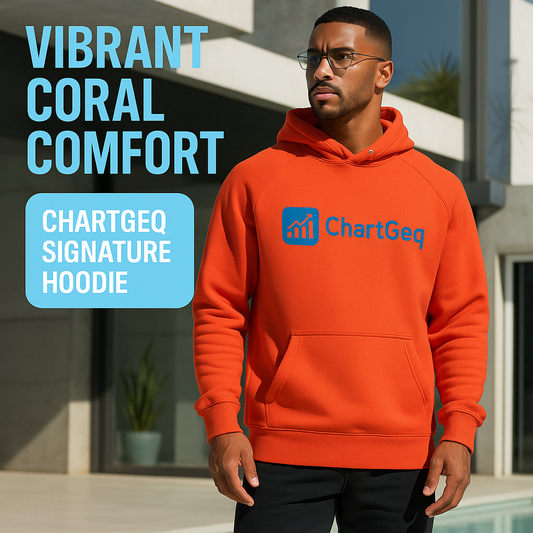 ChartGeq Signature Hoodie – Vibrant Coral Comfort